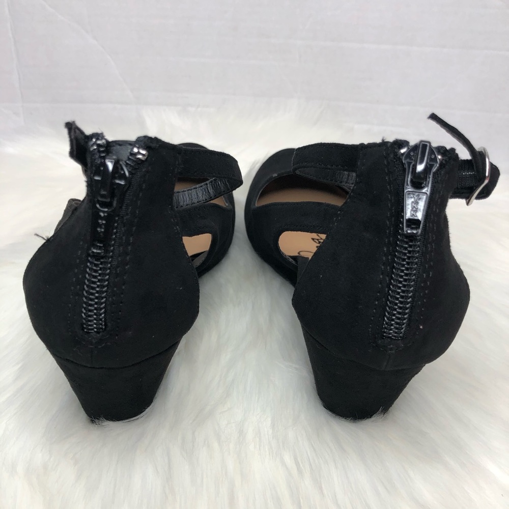 American Rag Miley Chop out black wedges 8M - Picture 5 of 8